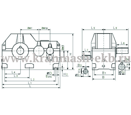 Редуктор Ц3Н 710
