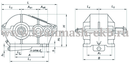 Редуктор Ц2 400П