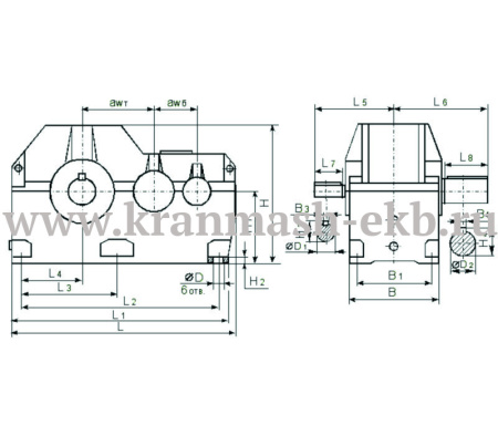 Редуктор Ц2Н 630
