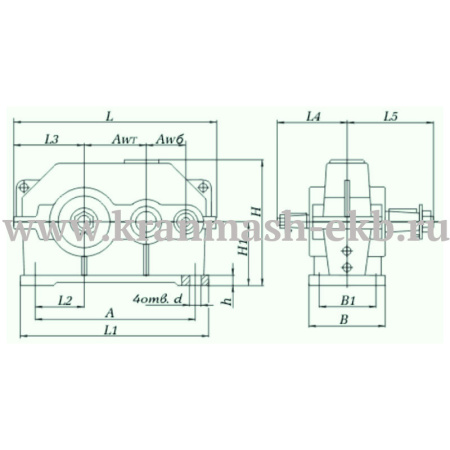 Редуктор 1Ц2У 160